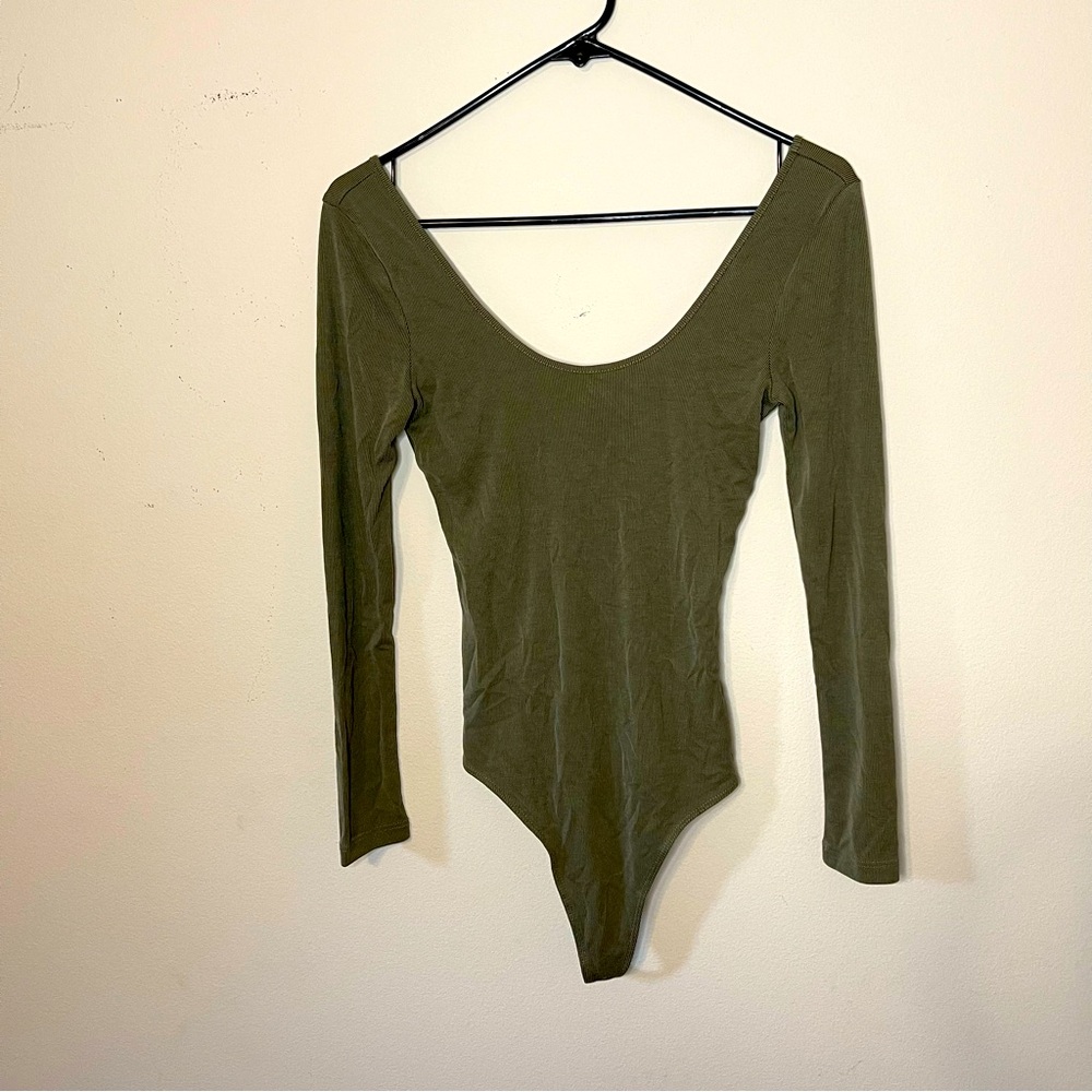 Dress Forum Bodysuit Olive Green Size Small